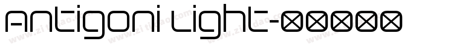 Antigoni Light字体转换